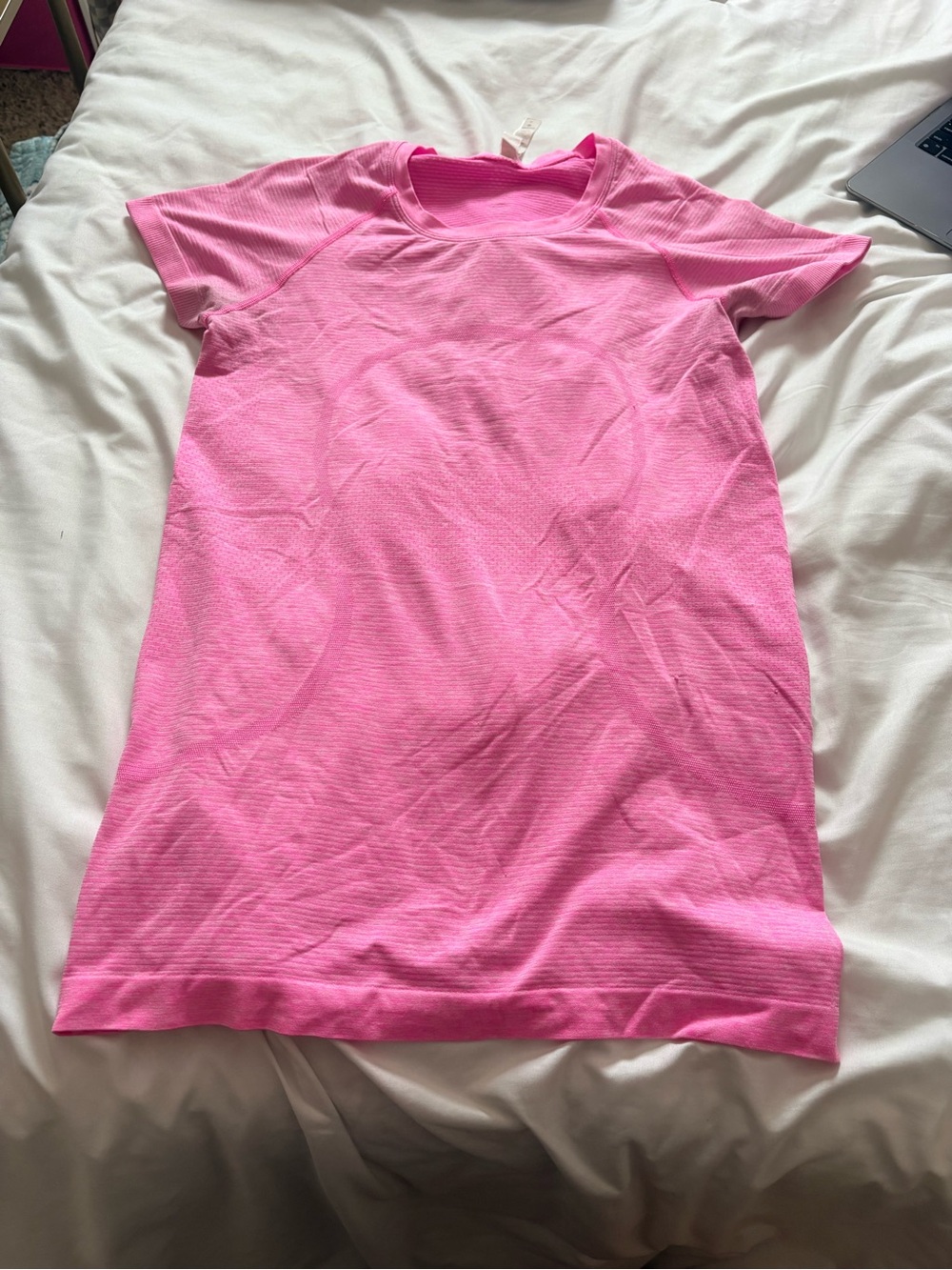 Pink Lululemon Swiftly Tech Short Sleeve